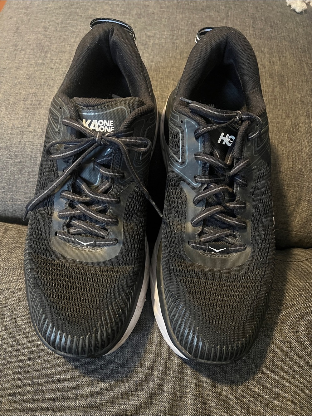 Hoka One One Black Athletic Running Shoes